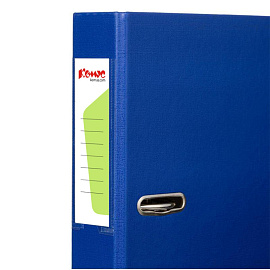 Папка-регистратор Комус Экономи 50 мм синяя бумвинил/бумага с защитным уголком