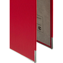 Папка-регистратор Комус Экономи 50 мм красная бумвинил/бумага с защитным уголком