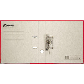 Папка-регистратор Комус Экономи 50 мм красная бумвинил/бумага с защитным уголком