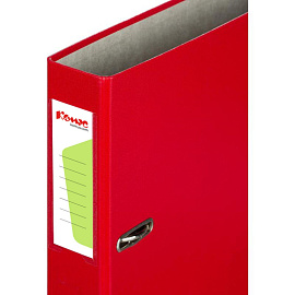 Папка-регистратор Комус Экономи 50 мм красная бумвинил/бумага с защитным уголком