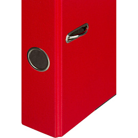 Папка-регистратор Комус Экономи 50 мм красная бумвинил/бумага с защитным уголком