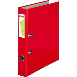 Папка-регистратор Комус Экономи 50 мм красная бумвинил/бумага с защитным уголком