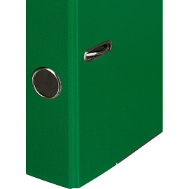 Папка-регистратор Комус Экономи 50 мм зелёная бумвинил/бумага с защитным уголком