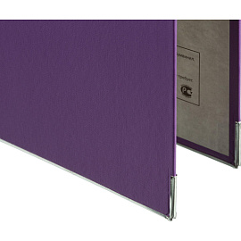 Папка-регистратор Комус Экономи 50 мм фиолетовая бумвинил/бумага с защитным уголком