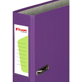 Папка-регистратор Комус Экономи 50 мм фиолетовая бумвинил/бумага с защитным уголком