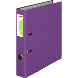 Папка-регистратор Комус Экономи 50 мм фиолетовая бумвинил/бумага с защитным уголком