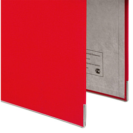 Папка-регистратор Комус Экономи 75 мм красная бумвинил/бумага с защитным уголком