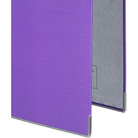 Папка-регистратор Комус Экономи 75 мм фиолетовая бумвинил/бумага с защитным уголком