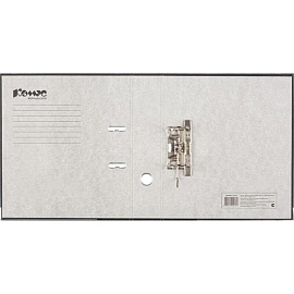 Папка-регистратор Комус Экономи 75 мм чёрная бумвинил/бумага с защитным уголком