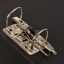 Папка-регистратор Комус Стандарт 50 мм черная бумвинил