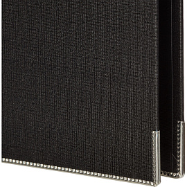 Папка-регистратор Комус Стандарт 50 мм черная бумвинил
