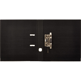 Папка-регистратор Комус Стандарт 50 мм черная бумвинил