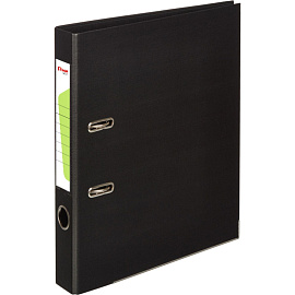 Папка-регистратор Комус Стандарт 50 мм черная бумвинил