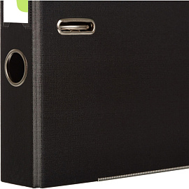 Папка-регистратор Комус Стандарт 50 мм черная бумвинил