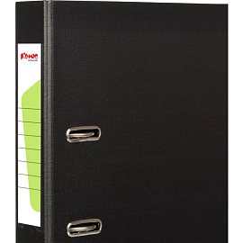 Папка-регистратор Комус Стандарт 50 мм черная бумвинил