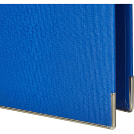 Папка-регистратор Комус Стандарт 50 мм синяя бумвинил с защитным уголком