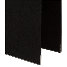 Папка-регистратор Комус Стандарт 75 мм чёрная бумвинил с защитным уголком