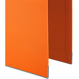 Папка-регистратор Комус Стандарт 75 мм оранжевая бумвинил с защитным уголком