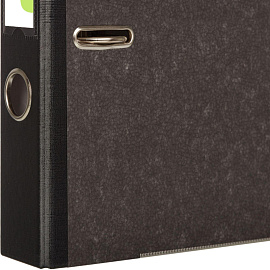 Папка-регистратор Комус 50 мм чёрная бумага с защитным уголком