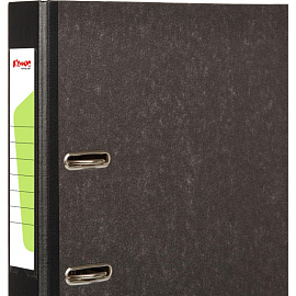 Папка-регистратор Комус 50 мм чёрная бумага с защитным уголком