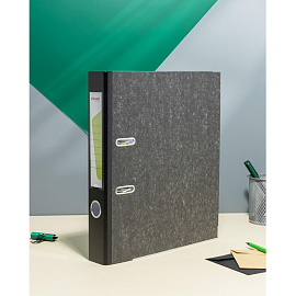 Папка-регистратор Комус 50 мм чёрная бумага с защитным уголком