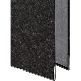 Папка-регистратор Комус 75 мм чёрная бумага с защитным уголком