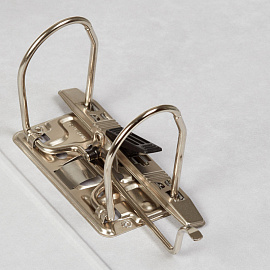 Папка-регистратор Комус 75 мм чёрная/синяя бумага с защитным уголком