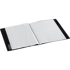 Папка файловая на 20 файлов Комус A4 15 мм сиреневая с внутренним карманом (толщина обложки 0.8 мм)