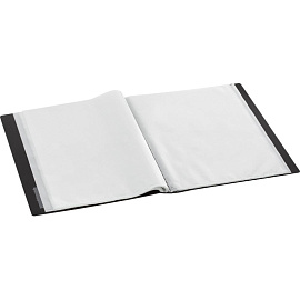 Папка файловая на 60 файлов Комус A4 40 мм синяя с внутренним карманом (толщина обложки 0.8 мм)