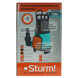 Насос дренажный для грязной воды Sturm WP9775P фото Насос дренажный для грязной воды Sturm WP9775P
