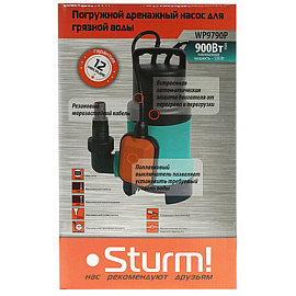 Насос дренажный для грязной воды Sturm WP9790P