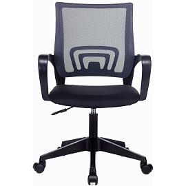 Кресло офисное Easy Chair 396 LT серое/черное (сетка/ткань, пластик)