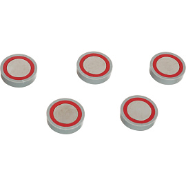 Магнитный держатель для досок неодимовый супермощный 30 мм (5 штук в упаковке) серый Attache