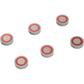 Магнитный держатель для досок неодимовый супермощный 20 мм (6 штук в упаковке) серый Attache