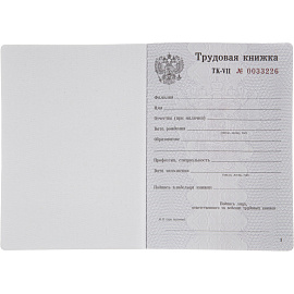Бланк Трудовая книжка Гознак серия VII (88x125 мм) офсет 22 листа фото Бланк Трудовая книжка Гознак серия VII (88x125 мм) офсет 22 листа