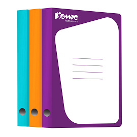 Скоросшиватель картонный Комус А4 до 300 листов сиреневый (плотность 450 г/кв.м)