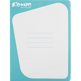 Скоросшиватель картонный Комус А4 до 300 листов голубой (плотность 450 г/кв.м)