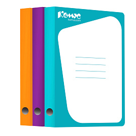 Скоросшиватель картонный Комус А4 до 300 листов голубой (плотность 450 г/кв.м)