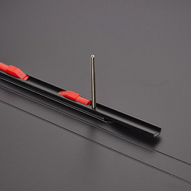 Скоросшиватель пластиковый с пружинным механизмом Комус А4 до 150 листов синий (толщина обложки 0.8 мм)