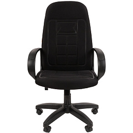 Кресло для руководителя Chairman 727 чёрное (ткань, пластик) фото Кресло для руководителя Chairman 727 чёрное (ткань, пластик)