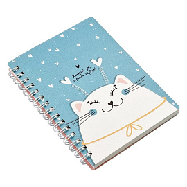 Блокнот Be Smart Mur-Mur А6 80 листов разноцветная в клетку на спирали (102х142 мм)