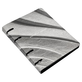 Тетрадь на кольцах со сменным блоком Be Smart Sence А5 80 листов серая в клетку с перфорацией, матовая ламинация