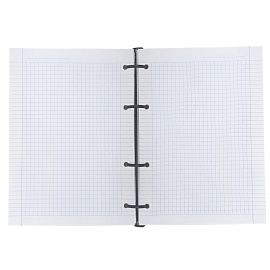 Тетрадь на кольцах со сменным блоком Be Smart Mur-Mur А5 120 листов с рисунком в клетку с перфорацией, матовая ламинация