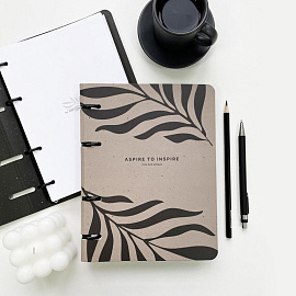 Тетрадь на кольцах со сменным блоком Be Smart Sence А5 120 листов с рисунком в клетку с перфорацией, матовая ламинация