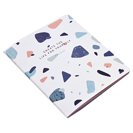 Тетрадь общая Be Different Terrazzo А5 48 листов в клетку на скрепке (обложка с рисунком, матовая ламинация) фото Тетрадь общая Be Different Terrazzo А5 48 листов в клетку на скрепке (обложка с рисунком, матовая ламинация)