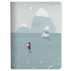 Тетрадь общая Be Smart Soul А5+ 48 листов в клетку на скрепке (обложка с рисунком, матовая ламинация)