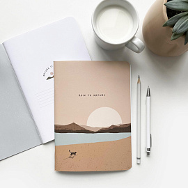 Тетрадь общая Be Smart Mountains А5 48 листов в клетку на скрепке (обложка с рисунком, матовая ламинация)