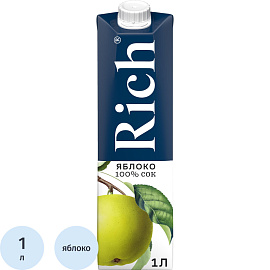 Сок Rich яблочный 1 л