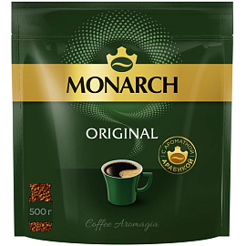 Кофе растворимый сублимированный Monarch Original 500 г (пакет)