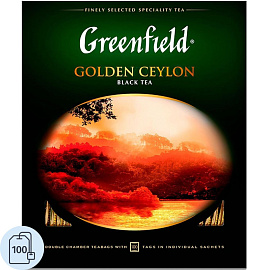 Чай черный Greenfield Golden Ceylon 100 пакетиков